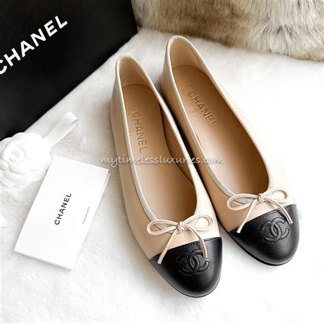 where to buy chanel ballerina flats|chanel flats beige and black.